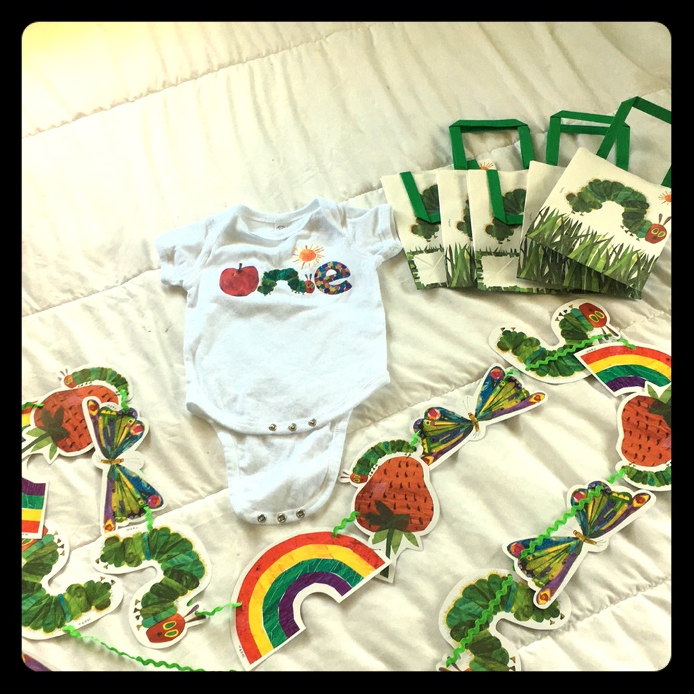 Very hungry caterpillar 1st birthday lot